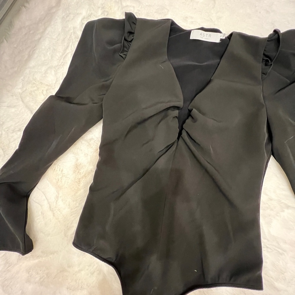 ASTR Black Long Sleeved Body Suit